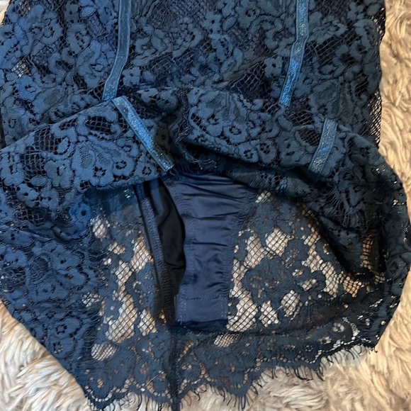 Super down navy corset dress size small - Picture 3 of 4